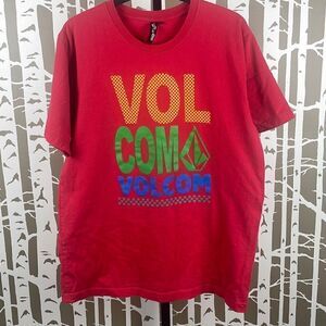 Volcom Red Logo T-Shirt sz XL